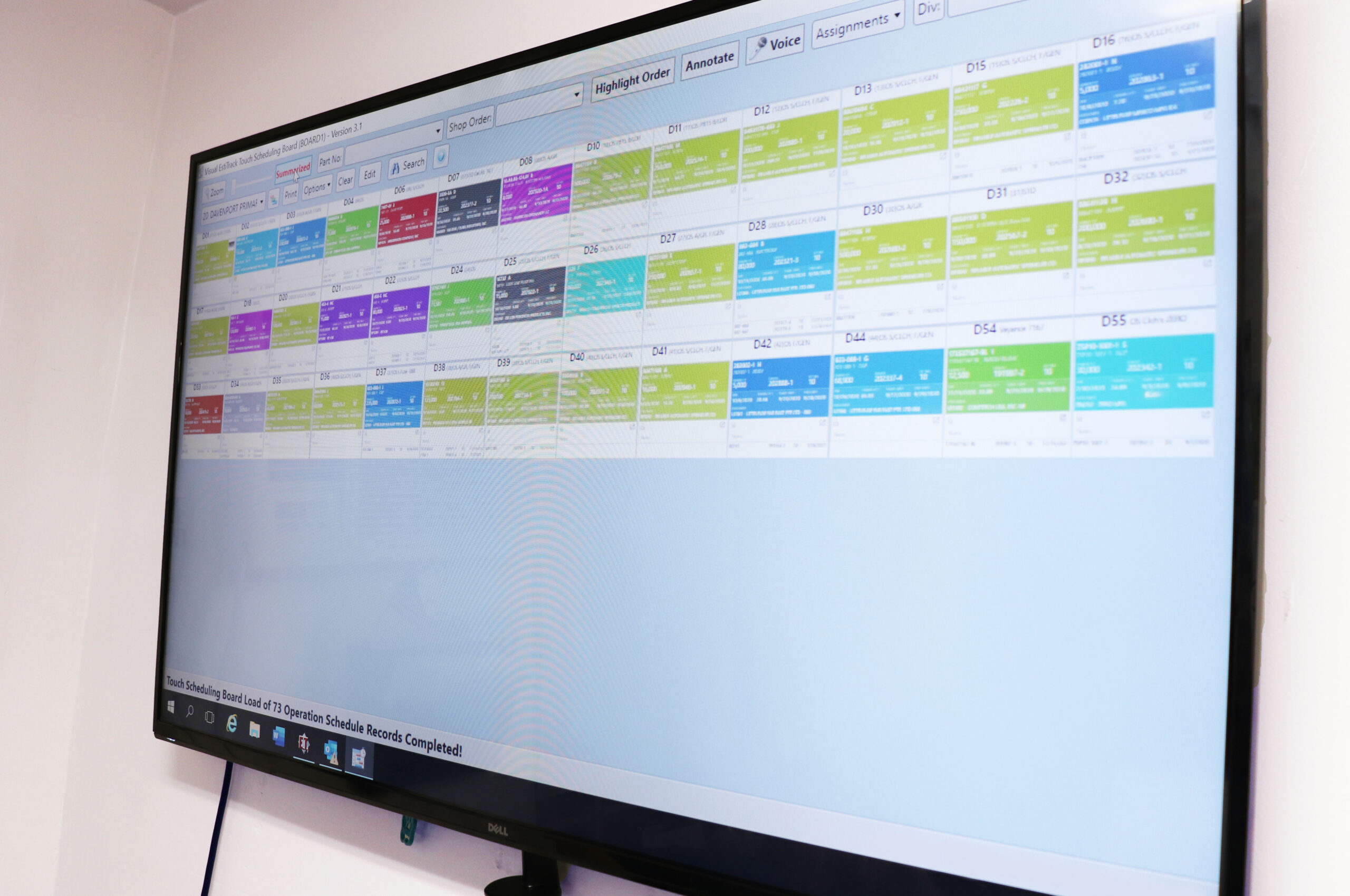 scheduling board large edited